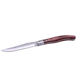 23 cm - Laguiole Coltello Bistecca In Scatola Regalo In Acciaio Inox - Pakkawood - Set 6 Pz