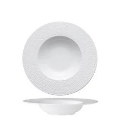 27 cm - La Rose De Sable Martello Piatto Pasta In Porcellana - Set 6 Pz
