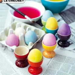 5.3 cm - Le Creuset Arcobaleno Portauova In Stoneware - Set 6 Pz