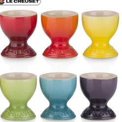 5.3 cm - Le Creuset Arcobaleno Portauova In Stoneware - Set 6 Pz