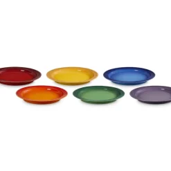 27 cm - Le Creuset Arte Della Tavola Vancouver Piatto Piano In Gres Vetrificato Set 6 Pz