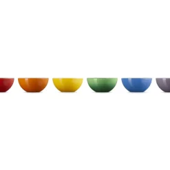 12 cm - Le Creuset Arte Della Tavola Vancouver Ciotola Snack In Gres Vetrificato Set 6 Pz
