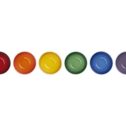 12 cm - Le Creuset Arte Della Tavola Vancouver Ciotola Snack In Gres Vetrificato Set 6 Pz