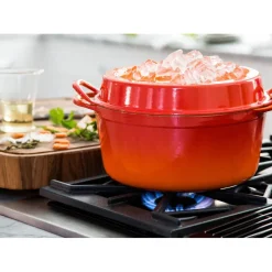 32 cm - Le Creuset Doufeu Casseruola Ovale In Ghisa Vetrificata
