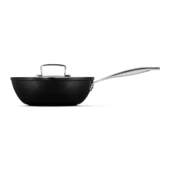 24 cm - Le Creuset Essential Padella Alta Dello Chef Antiaderente Con Doppio Becco In Alluminio