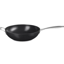 30 cm - Le Creuset Essential Wok Con Manico Lungo Con Rivestimento In Ceramica In Acciaio Inox
