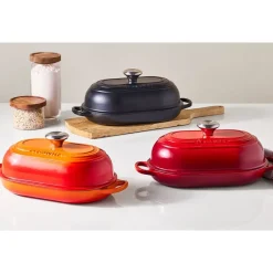 29 cm - Le Creuset Evolution Cocotte Per Pane Ovale In Ghisa Vetrificata