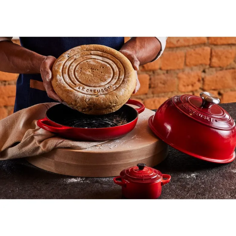 24 cm - Le Creuset Evolution Cocotte Per Pane Rotonda In Ghisa Vetrificata
