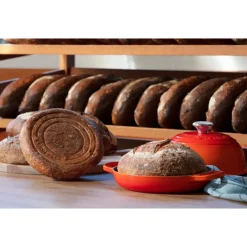 24 cm - Le Creuset Evolution Cocotte Per Pane Rotonda In Ghisa Vetrificata