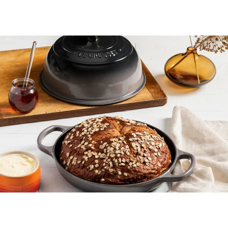 24 cm - Le Creuset Evolution Cocotte Per Pane Rotonda In Ghisa Vetrificata