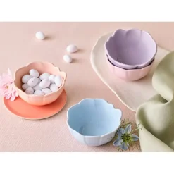 10 cm - Le Creuset Fiore Anemone Ciotola In Gres Vetrificato Set 4 Pz
