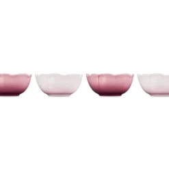 10 cm - Le Creuset Fiore Anemone Ciotola In Gres Vetrificato Set 4 Pz