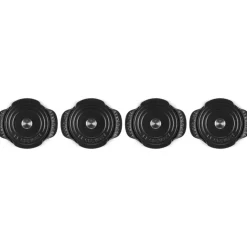 11 cm - Le Creuset Gourmand Mini Cocotte Con Coperchio In Ghisa Vetrificata Set 4 Pz