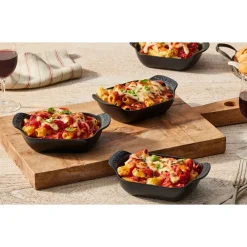 15 cm - Le Creuset Gourmand Mini Pirofila Rettangolare In Ghisa Vetrificata Set 4 Pz
