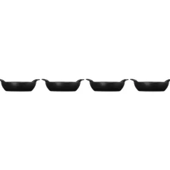 13 cm - Le Creuset Gourmand Mini Tegame In Ghisa Vetrificata Set 4 Pz