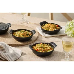 13 cm - Le Creuset Gourmand Mini Tegame Con Coperchio In Ghisa Vetrificata Set 4 Pz