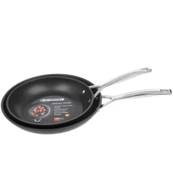 20-26 cm - Le Creuset Les Forgées Set Padelle Antiaderenti In Alluminio - Set 2 Pz