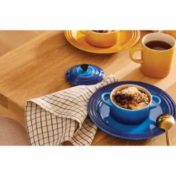 10 cm - Le Creuset Mini Cocotte Casseruola Rotonda In Gres Vetrificato