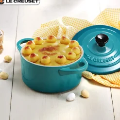 10 cm - Le Creuset Mini Cocotte Casseruola Rotonda In Gres Vetrificato