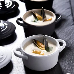 10 cm - Le Creuset Mini Cocotte Casseruola Rotonda In Gres Vetrificato