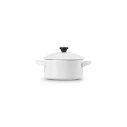10 cm - Le Creuset Mini Cocotte Casseruola Rotonda In Gres Vetrificato