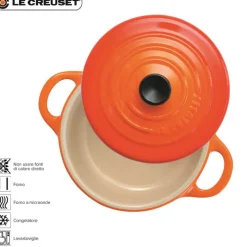 10 cm - Le Creuset Mini Cocotte Casseruola Rotonda In Gres Vetrificato