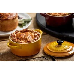 10 cm - Le Creuset Mini Cocotte Casseruola Rotonda In Gres Vetrificato