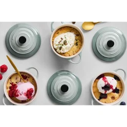 10 cm - Le Creuset Mini Cocotte Casseruola Rotonda In Gres Vetrificato