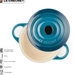 10 cm - Le Creuset Mini Cocotte Casseruola Rotonda In Gres Vetrificato