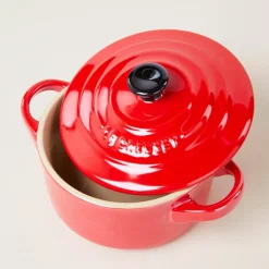 10 cm - Le Creuset Mini Cocotte Casseruola Rotonda In Gres Vetrificato - Set 4 Pz