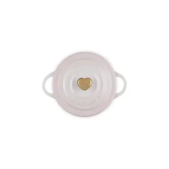 10 cm - Le Creuset Mini Cocotte Con Pomolo Cuore In Gres Vetrificato