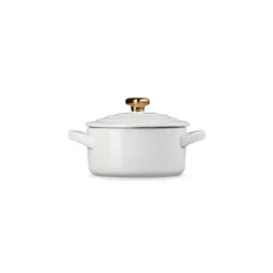 10 cm - Le Creuset Mini Cocotte Con Pomolo Cuore In Gres Vetrificato