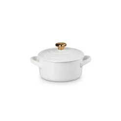 10 cm - Le Creuset Mini Cocotte Con Pomolo Cuore In Gres Vetrificato