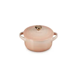 10 cm - Le Creuset Mini Cocotte Con Pomolo Cuore In Gres Vetrificato
