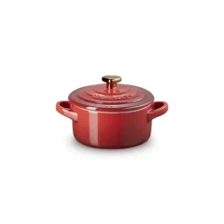 10 cm - Le Creuset Mini Cocotte Con Pomolo Cuore In Gres Vetrificato