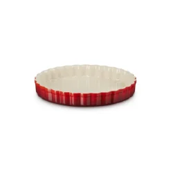 24 cm - Le Creuset Tradition Tortiera Rotonda In Gres Vetrificato
