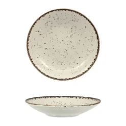 30 cm - Lioness Cromya Cream Piatto Fondo In Porcellana