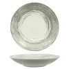 30 cm - Lioness Focus Grey Piatto Fondo In Porcellana - Set 6 pz