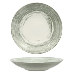 30 cm - Lioness Focus Grey Piatto Fondo In Porcellana - Set 6 pz