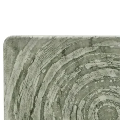 30 cm - Lioness Focus Grey Piatto Vassoio Rettangolare In Porcellana - Set 6 Pz