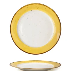 21 cm - Lioness Just Colour Piatto Frutta Dessert In Porcellana - Set 6 Pz