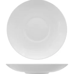 30 cm - Lioness Justwhite Piatto Fondo In Porcellana - Set 3 Pz