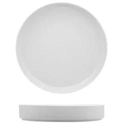 22.8 cm - Lioness Justwhite Piatto Piano In Porcellana - Set 4 Pz