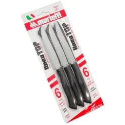 21 Cm - Marietti Top Coltello Bistecca In Acciaio Inox - Set 6 Pz