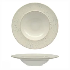 17 cm - Mesa Ceramics Luz Piatto Fondo Pasta Bowl Decorato In Gres porcellanato Set 4 Pz