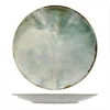 32 cm - Mesa Ceramics Matcha Piatto Piano Coupe Decorato In Gres porcellanato Set 4 Pz