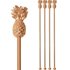 20 cm - Paderno Bar Happy Hour Bar Spoon Pineapple Stainless Steel Set 4 Pcs