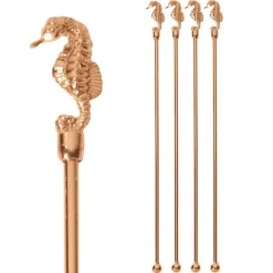 20.5 cm - Paderno Bar Happy Hour Bar Spoon Seahorse Stainless Steel Set 4 Pcs