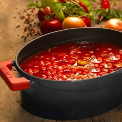 25 cm - Paderno Casseruola Ovale In Ghisa Smaltata
