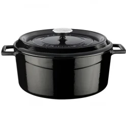 28 cm - Paderno Casseruola Rotonda In Ghisa Smaltata